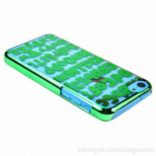 PC Case for iPhone 5C, Plating Laser Engraving, Various Colors are Available